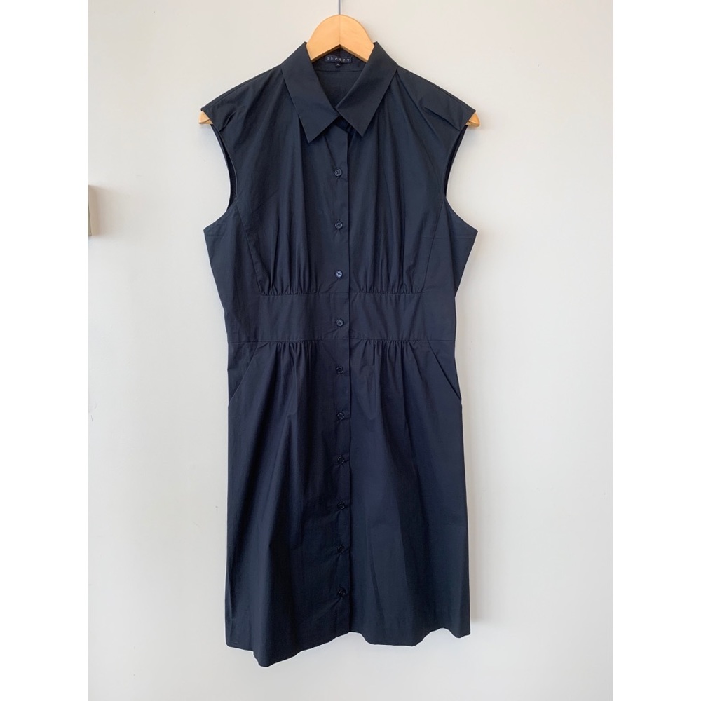 Theory Shailyn Stretch Cotton Shirt Dress